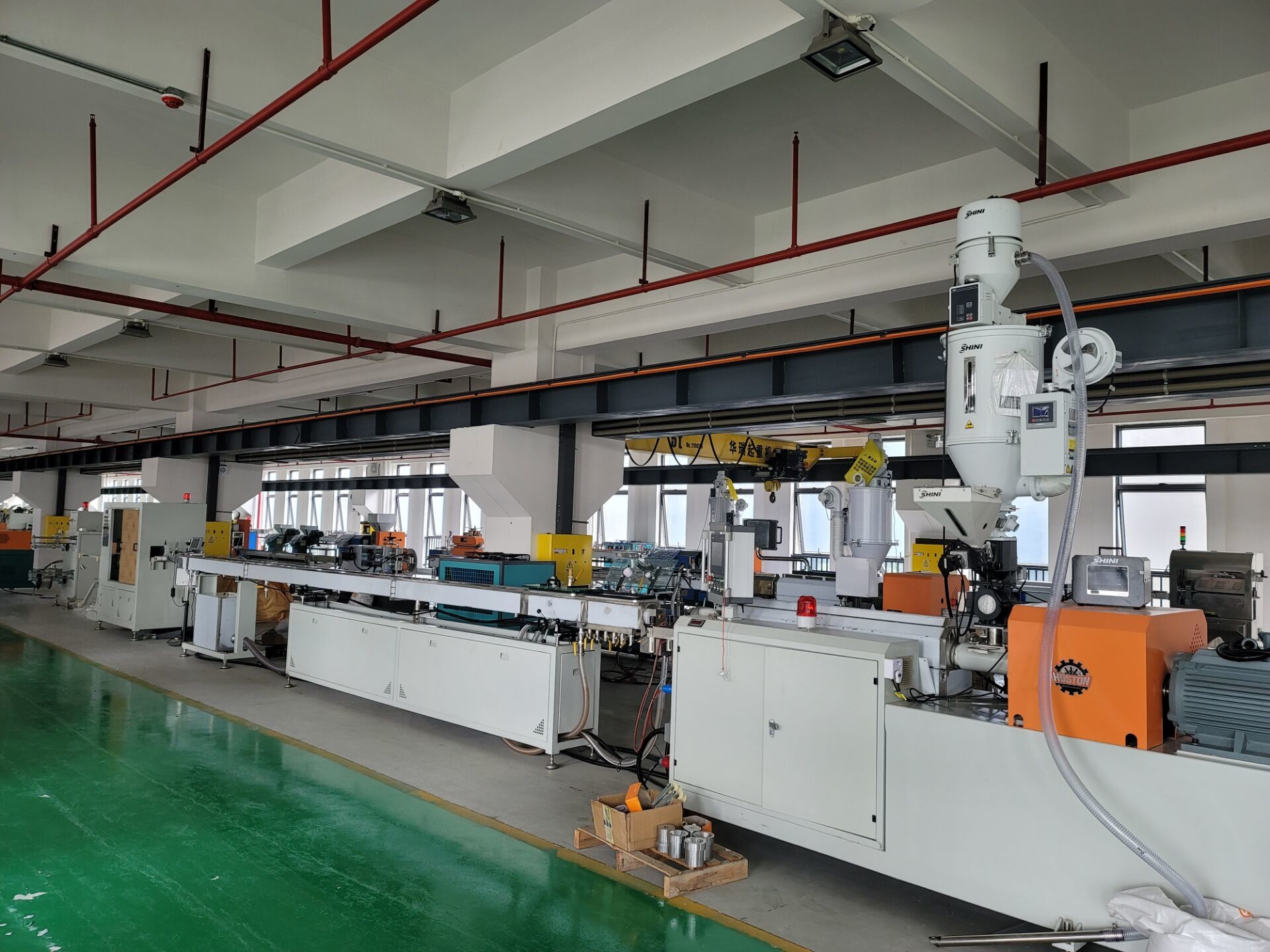Pneumatic Braided Reinforced PU Air Hose Pipe Extrusion Machine High Pressure