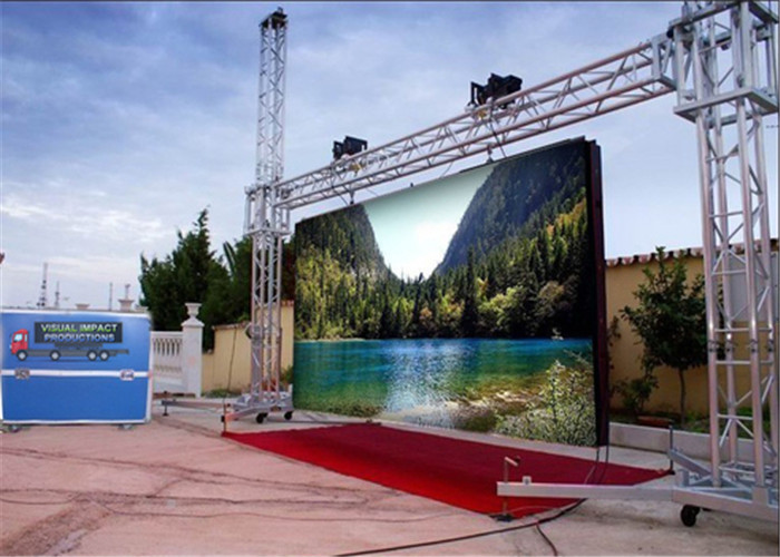 IP65 Protection P3.91 Outdoor Rental LED Display For Railway Stations / Airports