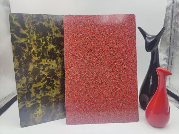 6.0mm Thickness Wood ACP Sheet With 0.5mm Aluminum Layer PVC Film Surface