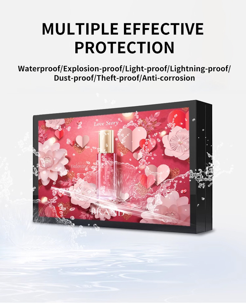 Weatherproof Ip 65 Outdoor Lcd Digital Signage Wall Mounted Advertising Monitor