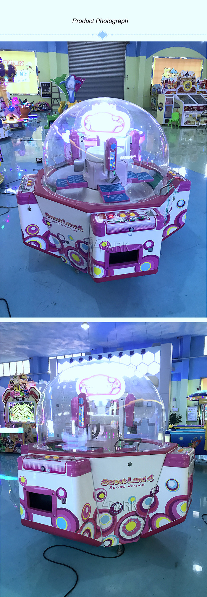 push candy 4p Sweet Land Candy Vending Machine / Candy Prize Machine for Family Game