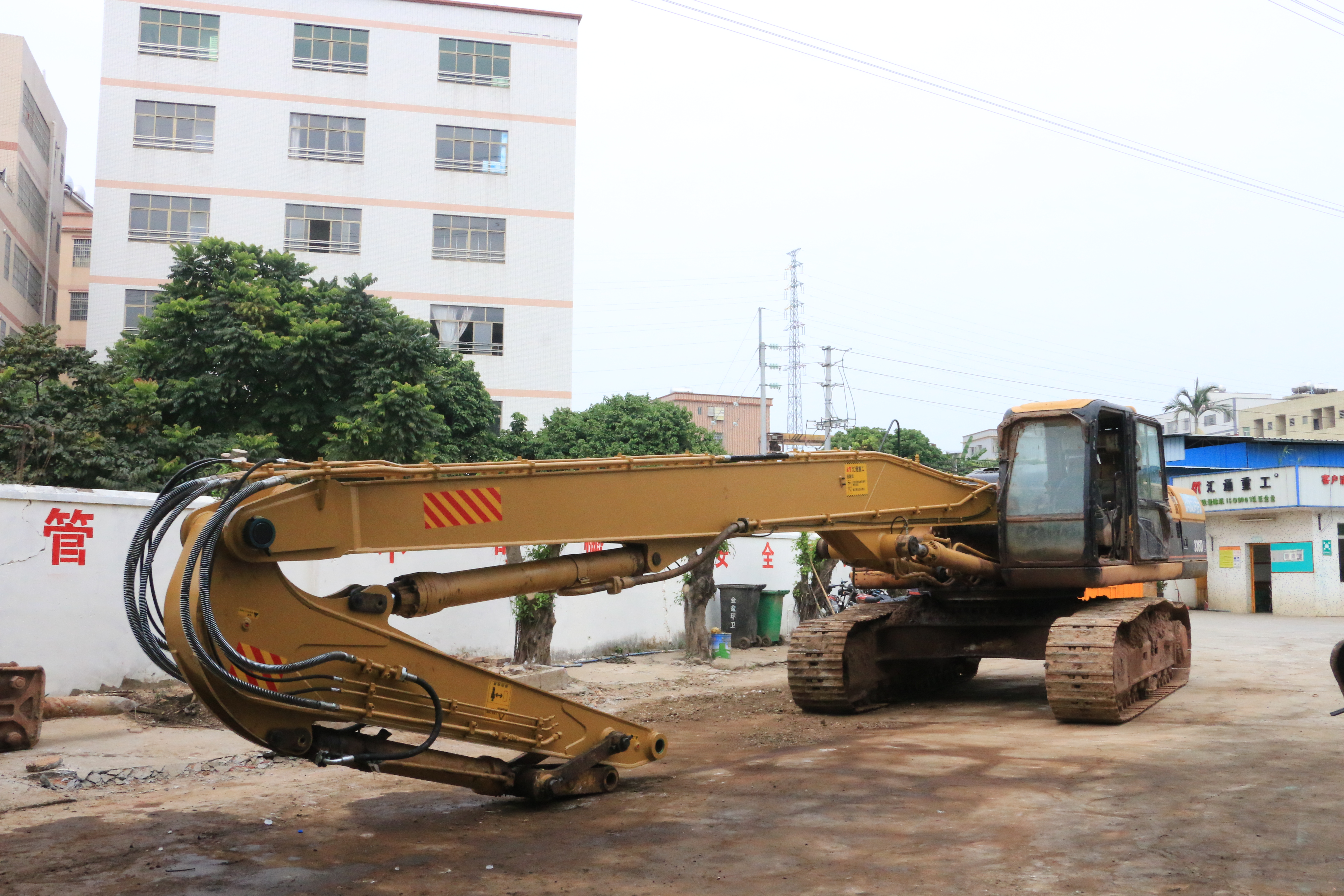 Hot selling Excavator Piling Boom Long Reach Boom Excavator Spare Parts For 20-50 Ton Excavator