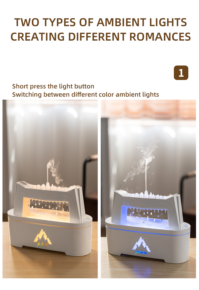 2023 Volcano Humidifier for Home Office Spa Online Sales Private Mold Yes 3 Mist Output