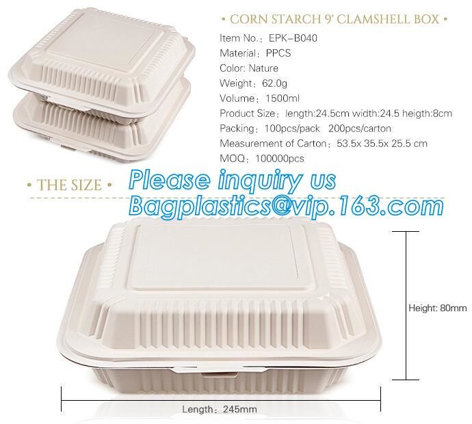 Meal Prep Containers Free Sample Bento Lunch Box Biodegradable Food Container Plastic Wheat Straw Lunch Box bagplastics