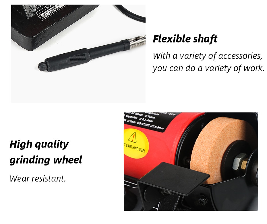 150W Bench Grinding Polishing Machine Versatility With Table Saw Cutting