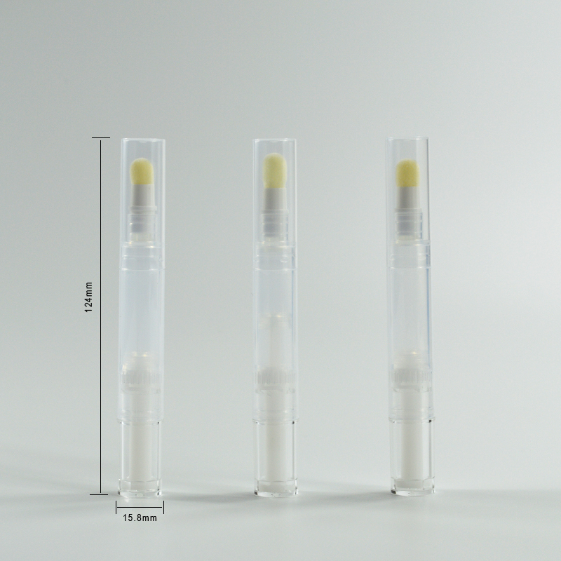 PP Material 4ml Plastic Empty Twist Cosmetic Concealer Pen with Air Cushion Applicator