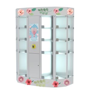 Bouquet Fresh Flower Vending Machine With 22Inch Interactive Touch Screen