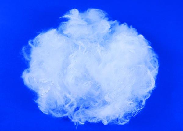 Filling Material Polylactic Acid Fiber , 6Dx64MM Pla Staple Fiber Chemical