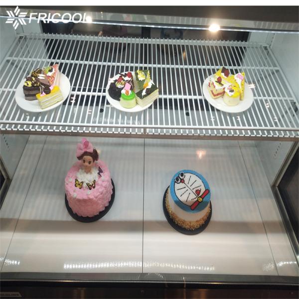Marble Base Deli Refrigeration Equipment Glass Display Case Refrigerated 12.3 Cu