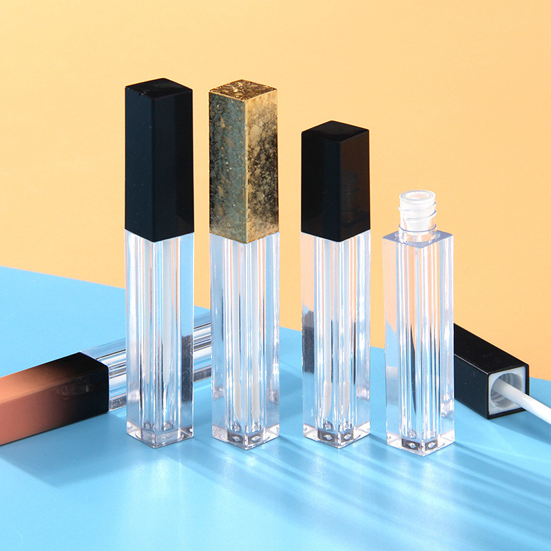 Private Square Lip Glaze Tube Makeup Package Customization 2.5ml