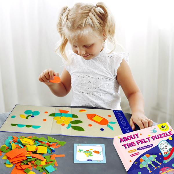 3D Handmade Felt Fabric Preschool Educational Toys Environmentally Friendly ASTM