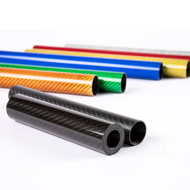3K Carbon Fiber Tube Plain Matte Length 1000mm Wall Thickness 1mm High Strength Full Carbon Fiber Tube