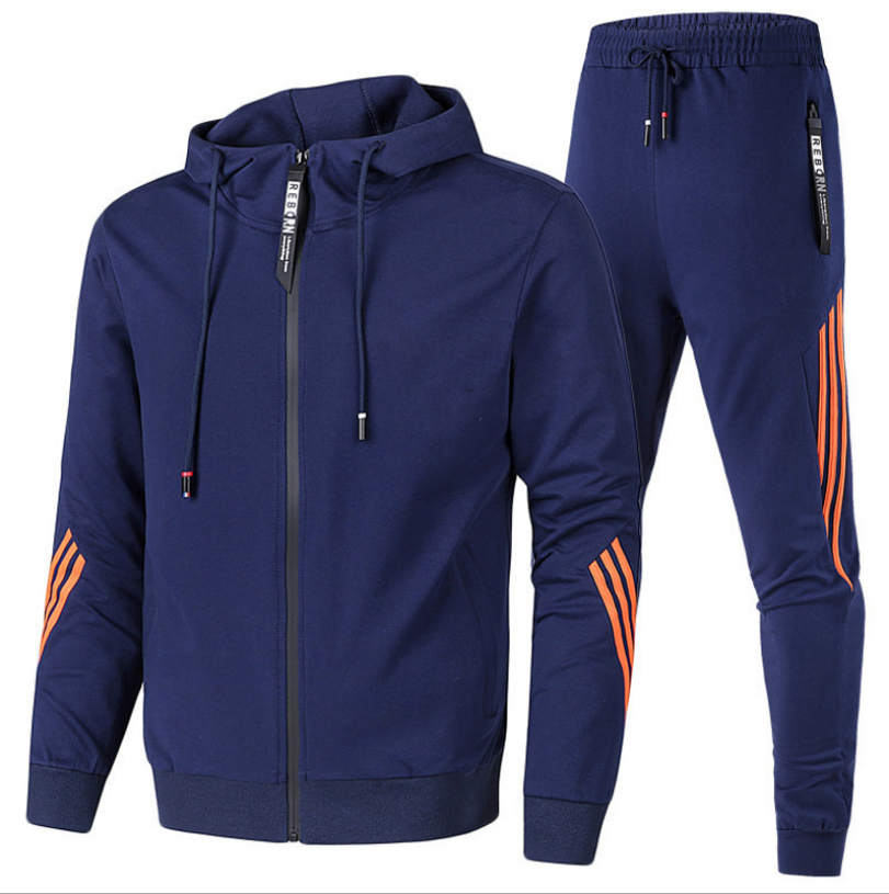 New Arrival Striped Custom Mens Gym Tracksuit