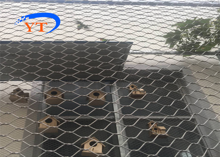 Ferrule Type 1.5mm Aviary Wire Mesh SS316L Stainless Steel Rope Mesh