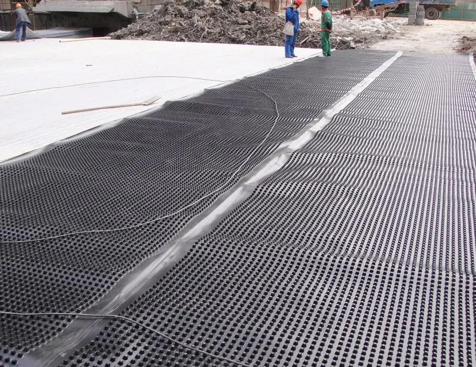 Green Roof HDPE Dimpled Drainage Sheet 2m Length 12-60mm Thickness Earthwork Product