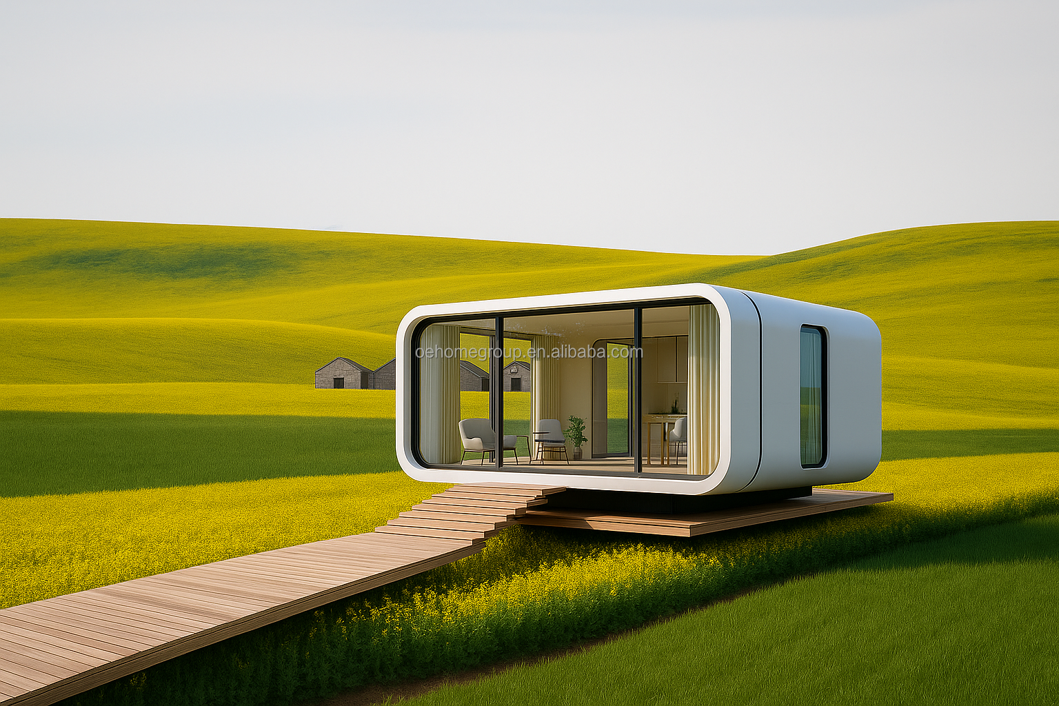 Soundproof OEM ODM Modular Private Office Pods Outdoor Capsule For Exterior Garden Backyard