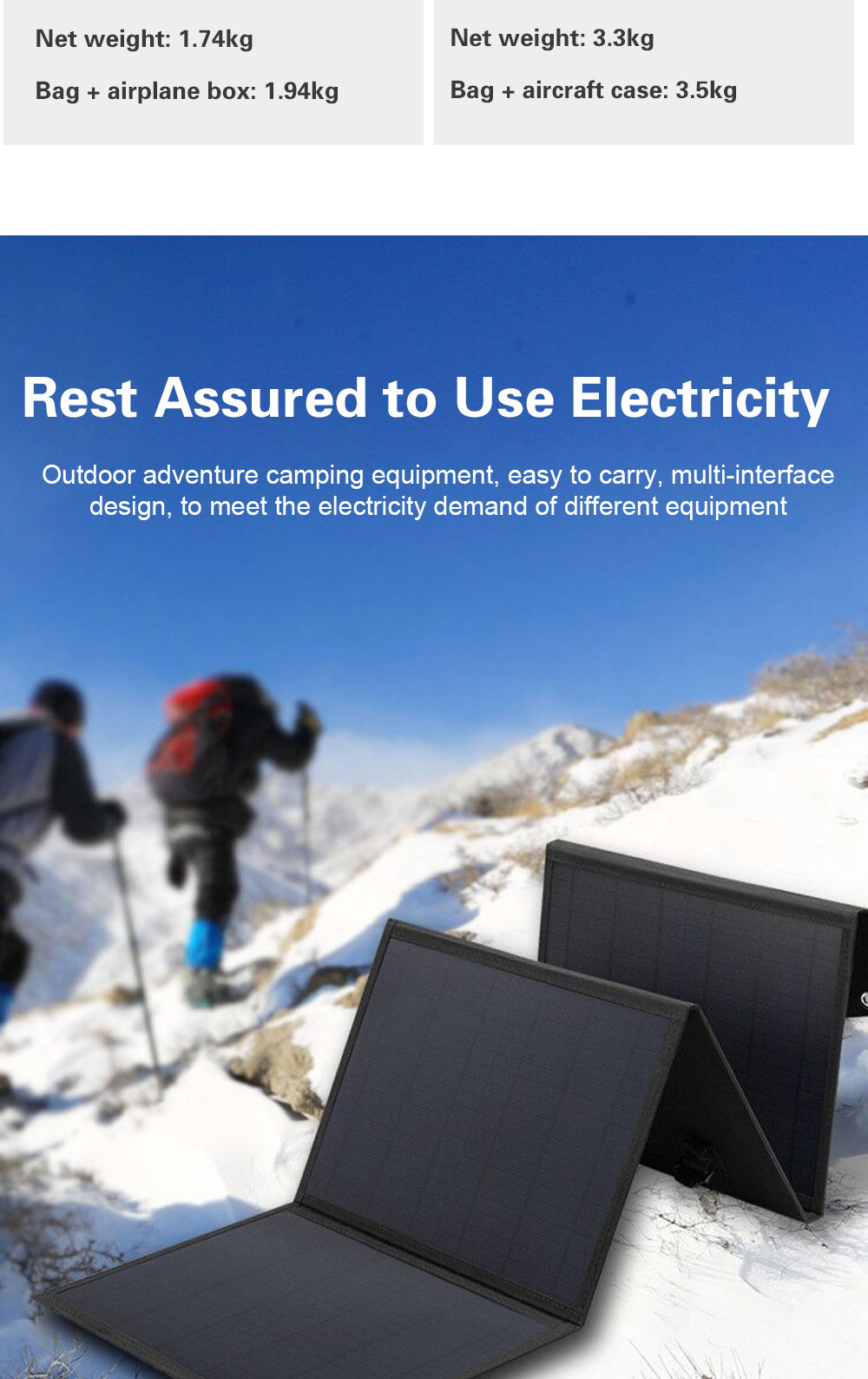 5V Monocrystal USB Foldable Solar Panel Waterproof Charger Outdoor Camping