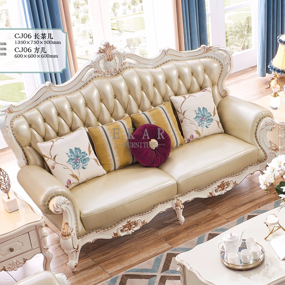 Wooden Frame Luxury Set Living Room Furniture Sofa