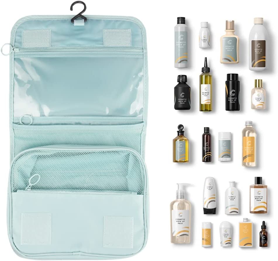 High quality lager capacity multiple compartments toiletry bag