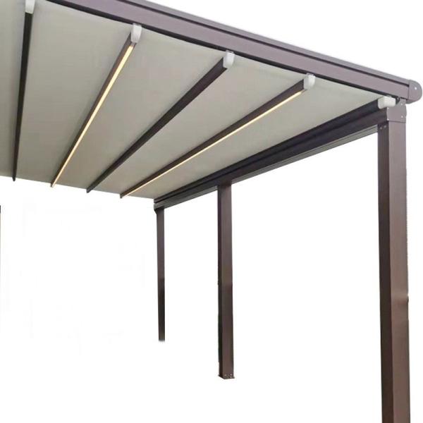 Quality Folding Canopy with Reinforced Aluminum Alloy Frame for Wind Resistance Foldable Design for Villa Courtyards for sale