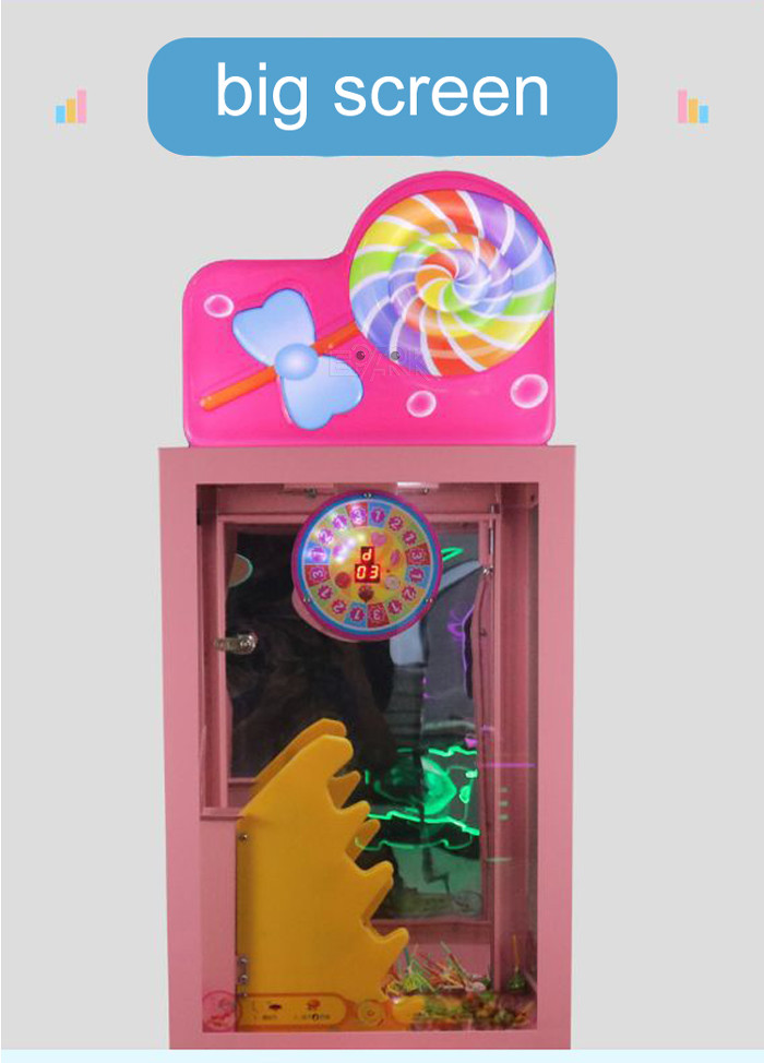 Cartoon 150W Lollipop Candy Machine With LCD Screen