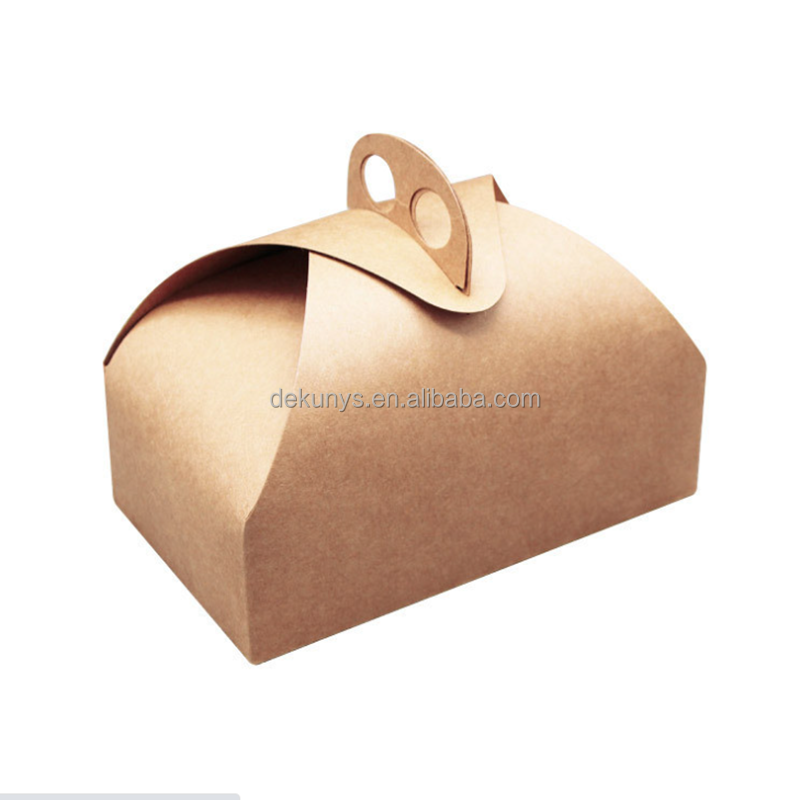 OEM Biodegradable Cake Box Kraft Paper Bakery Boxes For Pastry Packaging
