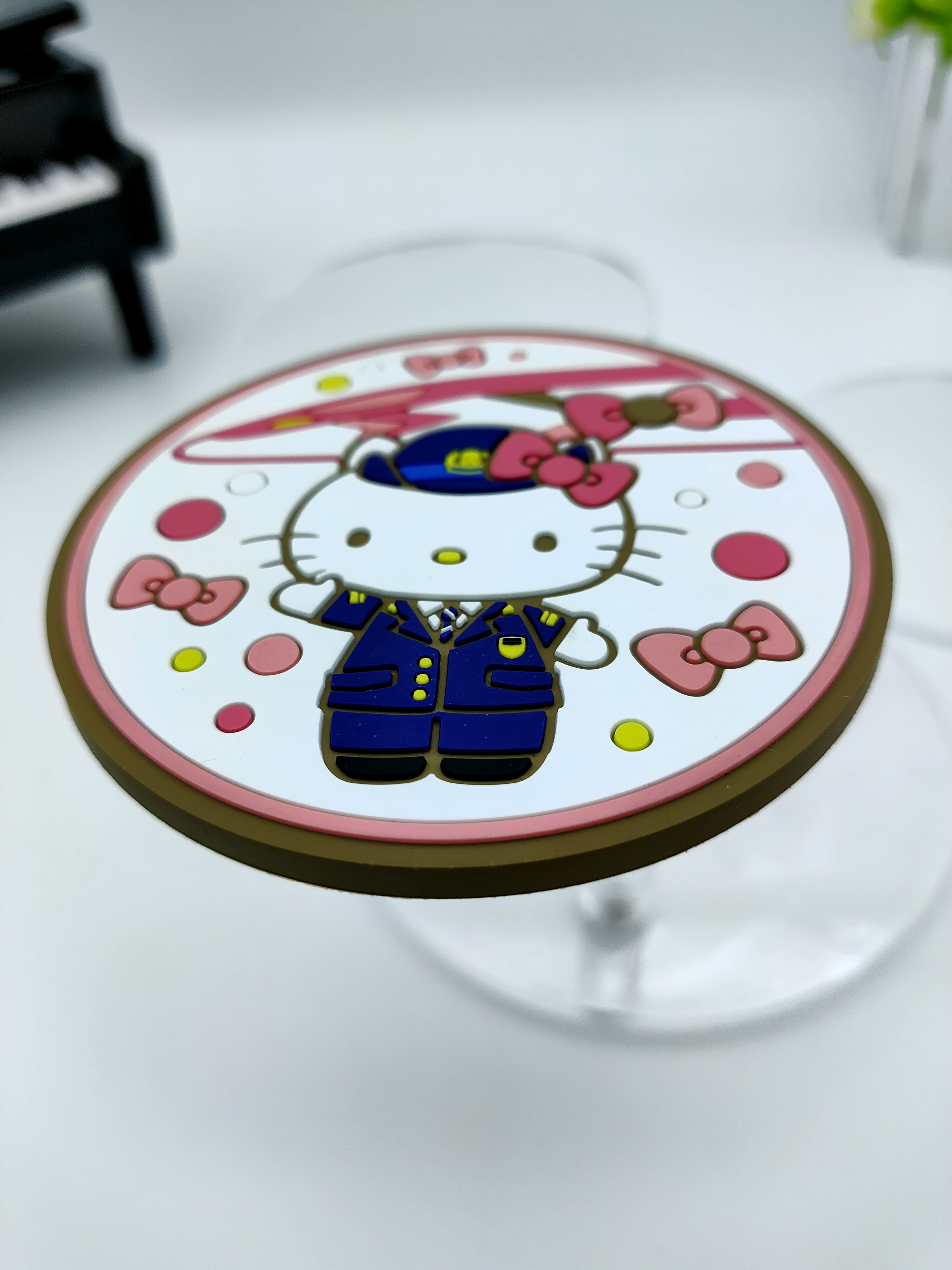 Heatproof Soft PVC Coaster No Spill Thermal Insulation Small Cute