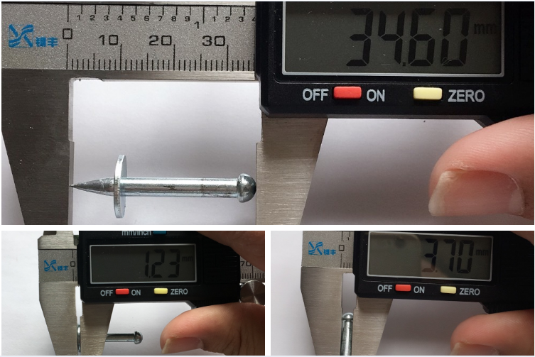 Durable 6mm Head Dia Nk Drive Pins , Powers Drive Pins With 12mm Washer
