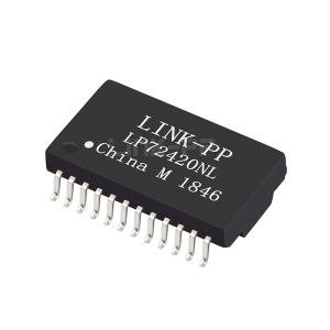LP72420NL 10G Base-T Single Port 24 PIN SMD POE+ Lan Transformer Modules