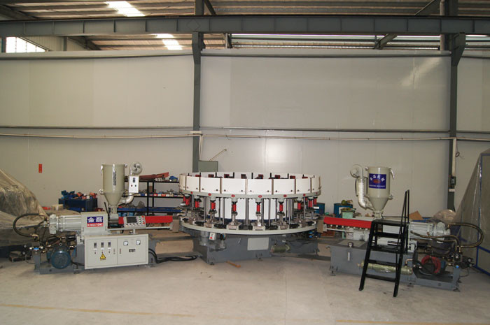 16 Station DIP Injection Canvas /Sports Shoes Making Machine