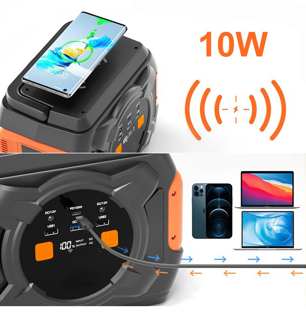 Multiple USB Outputs 320W Camping Portable Power Bank 292Wh Capacity