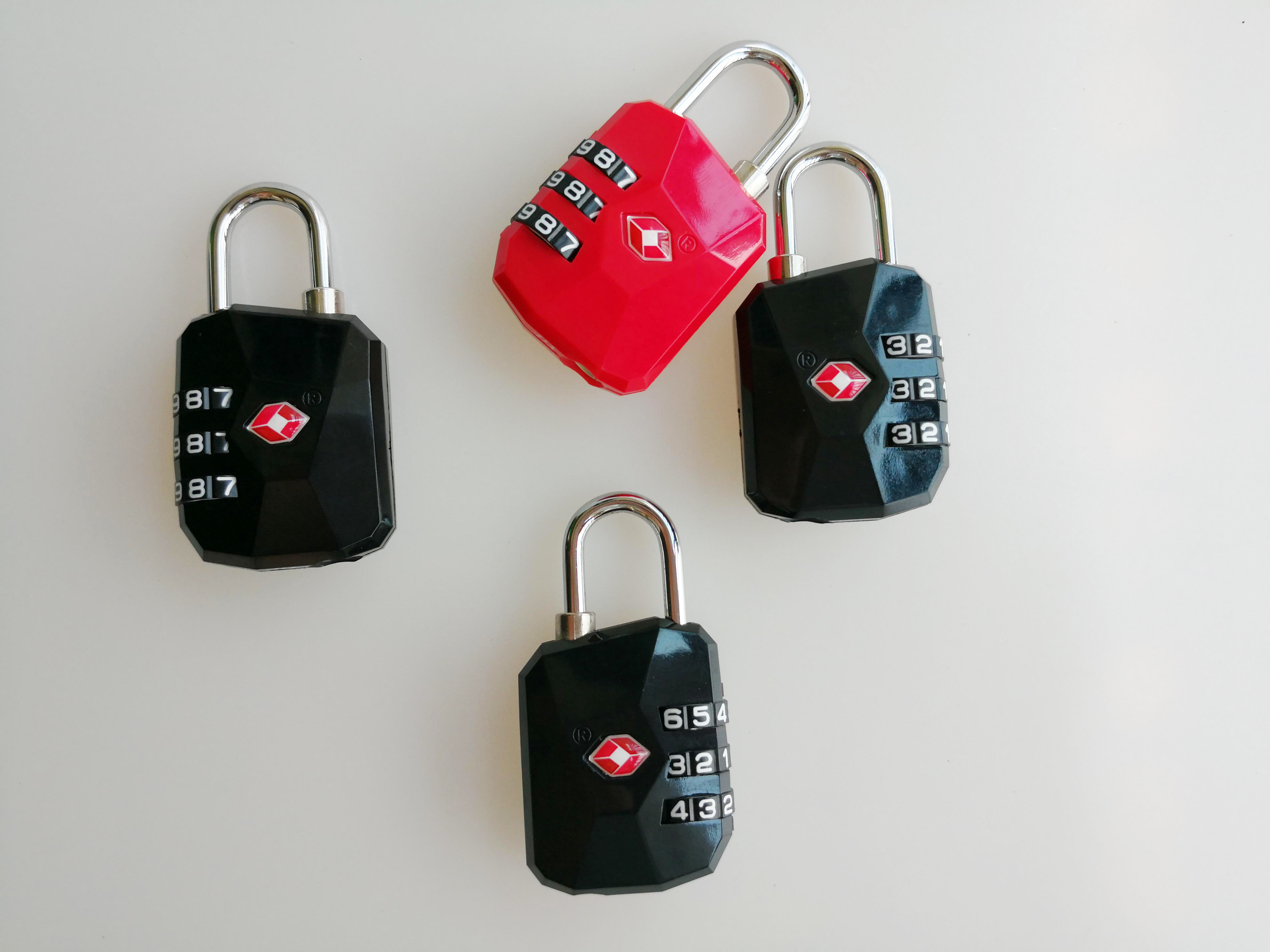 Colorful TSA Travel Locks 3 Digit TSA 13209 For Student Bag / Note Book