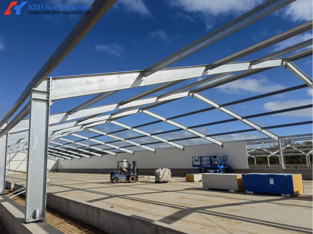 Easy Install Metal Cattle Shed Onsite Installation Steel Animal Husbandry Equipment