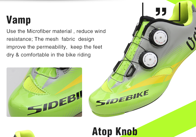 Anti Collision Carbon Fiber Cycling Shoes Water Resistant Good Shock Absorption