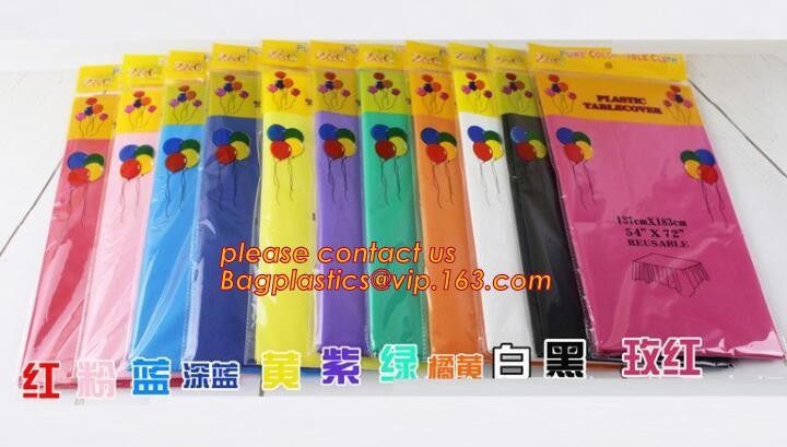WHOLESALE DISPOSABLE PE PRINTED POLKA DOTS PARTY TABLE CLOTH, TABLE COVER,1PCS/BAG,600BAGS/CTN,SEASONAL PACKAGING TPU EV