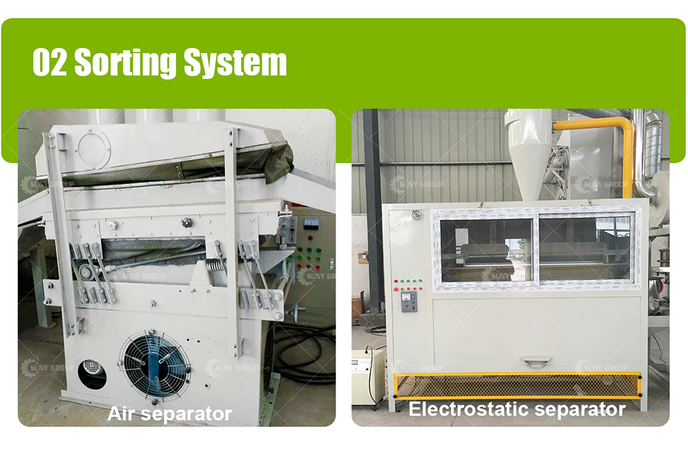High Copper Purity Super Performance Copper Plastic Separator Dry Type Copper Wire Granulator Machine