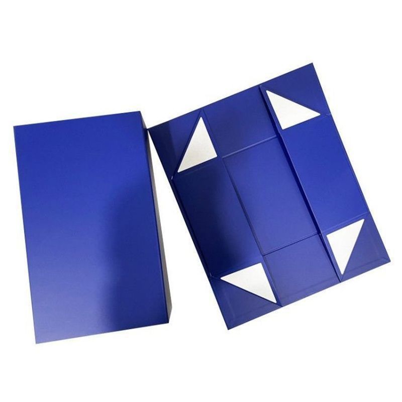 Qingdao Custom Luxury Magnetic Folding Packaging Box Gift Carton Cardboard Paper Boxes for Garments Shoes Wigs Cosmetics Hair Extension Jewellery Jewelry