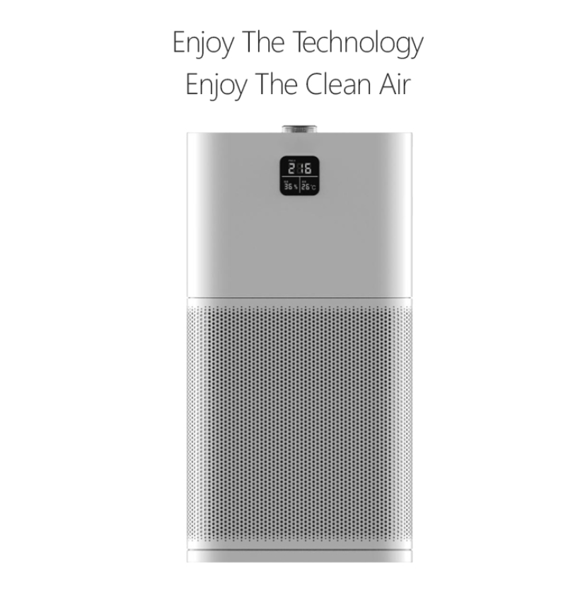 550m3/h 61dB Home HEPA Air Purifier 60W Air Humidifier Negative Ion