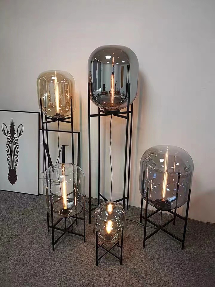 Elegant Home Decor Black Industrial Floor Lamp For Living Room Floor Standing Lamp