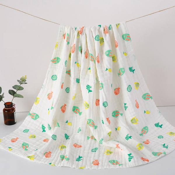 Cotton gauze baby bath towel newborn blanket cover suitable for any season's