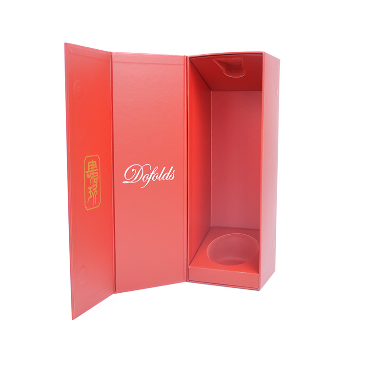 SGS Glossy Lamination Cardboard Paper Wine Gift Boxes Packaging