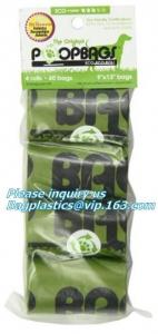  Cornstarch 100% Compostable Biodegradable Dog Poop Bags, Dispenser With Recycle Waste Bag/Compostable Dog Waste Bags Manufactures