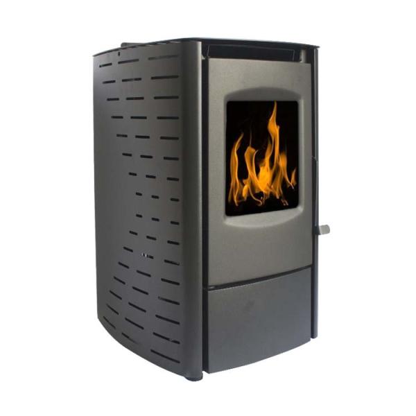 Quality 80kg Biomass Wood Burner 1.8kg/H Fuel Wood Pellet Heater for sale