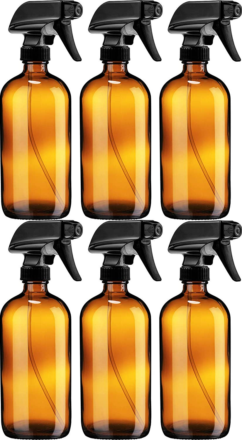 4 Oz Glass Cosmetic Bottles Spray Bottles 200ml 18mm 18/410 For Essential Oils 6in