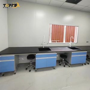 Floor Standing Structure Lab Wall Bench for Modern Testing Modern Function