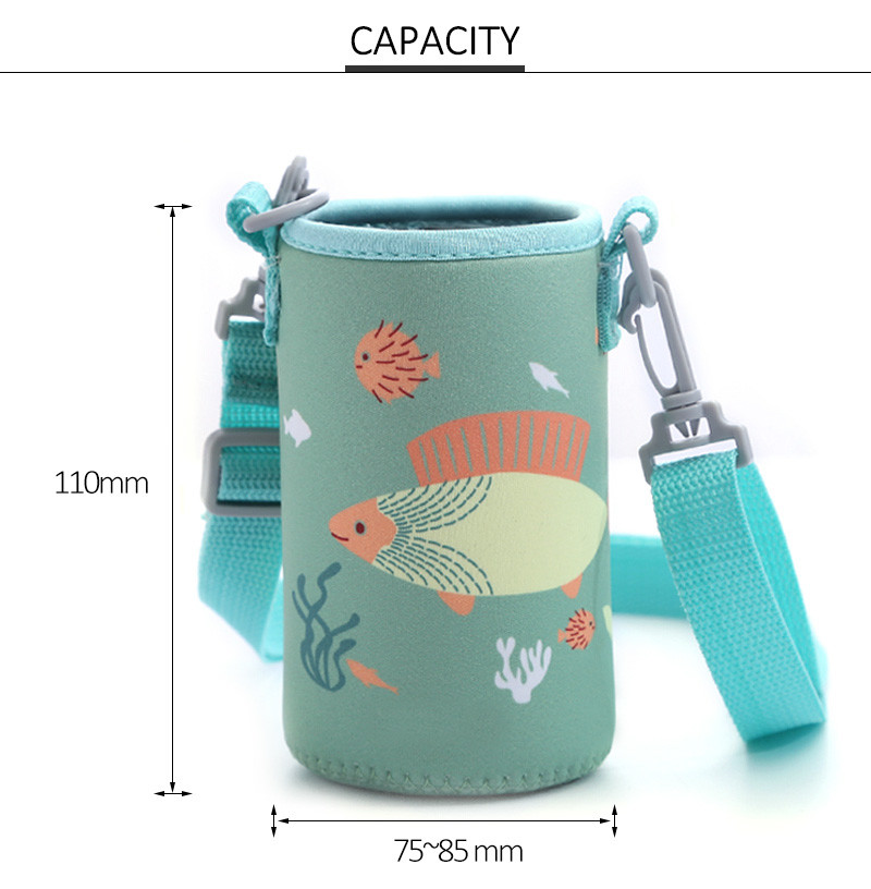 Adjustable Strap Insulated Hot Water Baby Neoprene Bottle Cover