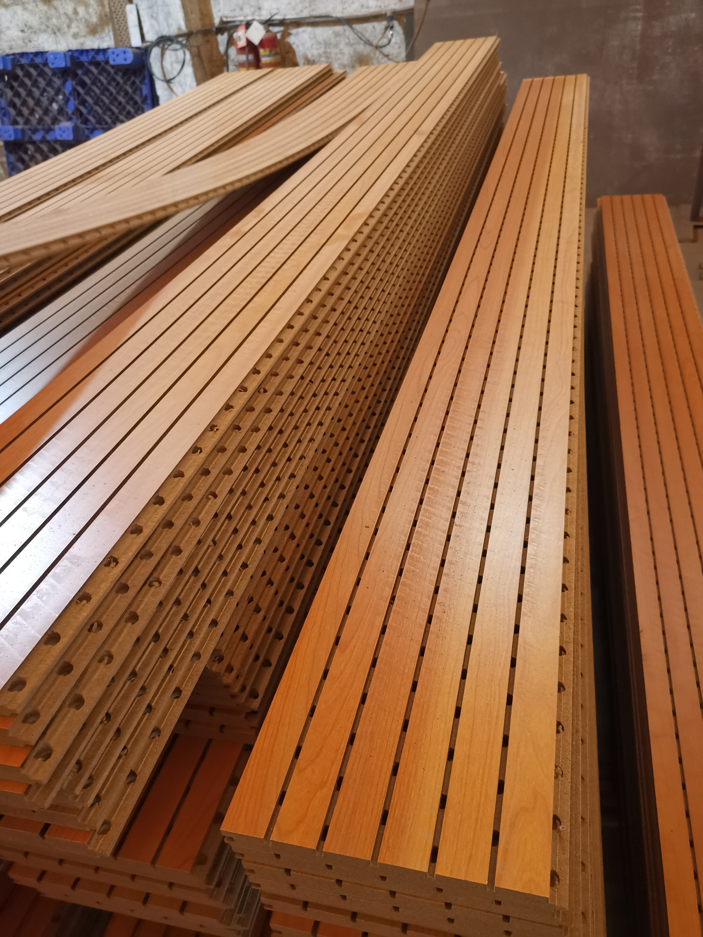 Sound Absorbing Akupanel Acoustic Panel Diffusion Wall Wooden Natural Oak Acoustic Wall Panel