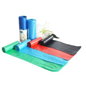 Certificate ok compost HDPE Drawstring Garbage Bag on Roll for Industrial Custom