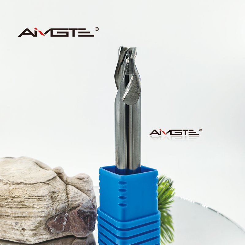 3 Cutting Edge Tapered Step Forming Cutter Internal Coolant Carbide Tool Uncoated for Aluminum