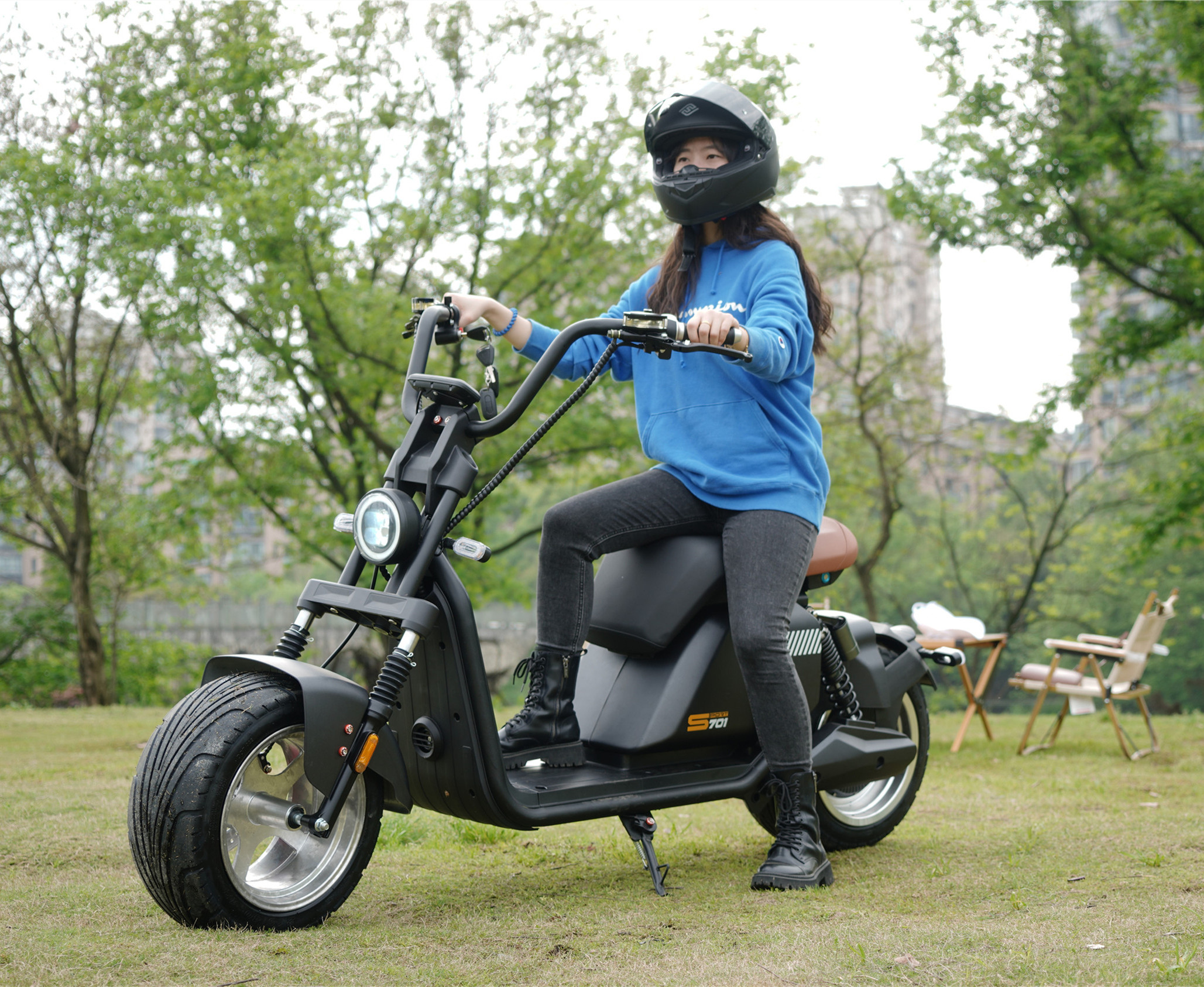 Hydraulic Disc Brakes Electric Scooter Adult Citycoco European Warehouse Ready To Ship